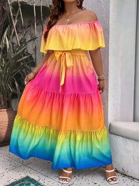 Vestido Longo Plus Size Boho – Tamanhos G ao G4