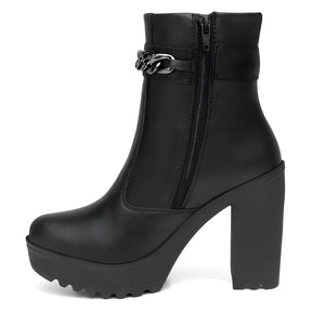 Coturno Feminino Cano Baixo – Salto 11cm e Conforto