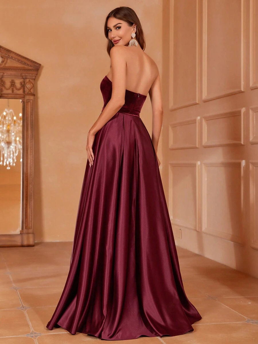 Vestido Longo Satin Grace - O Vestido que Eleva Sua Elegância a outro nível