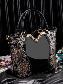 Bolsa Feminina de Couro Envernizado