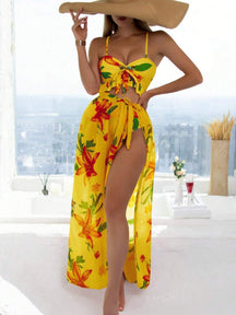 Biquíni Floral 3 Peças - A essência atual do verão