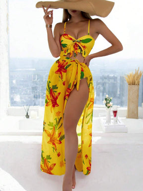 Biquíni Floral 3 Peças - A essência atual do verão