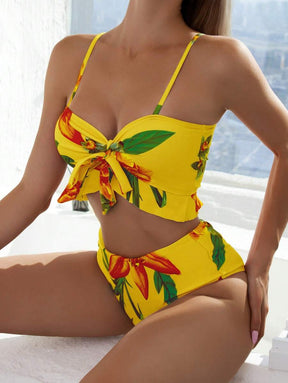 Biquíni Floral 3 Peças - A essência atual do verão