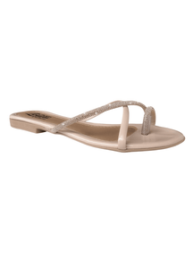 Sandália Rasteira com Strass – 5 Cores e Tamanhos 34–40