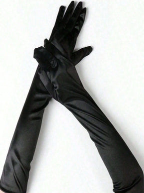 Luvas de Noiva em Cetim – Sofisticação para Casamentos e Festas