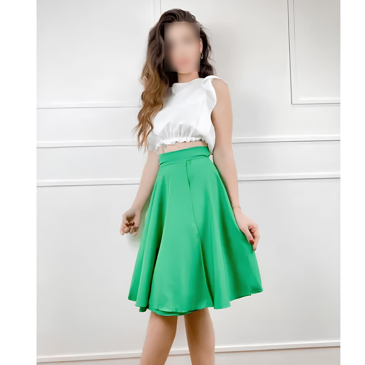 Saia Média Grace Midi