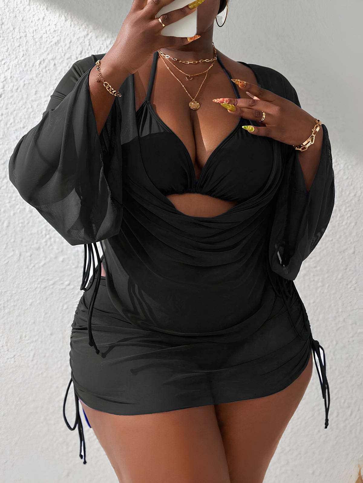 Conjunto Plus Size Biquíni de Verão Completo