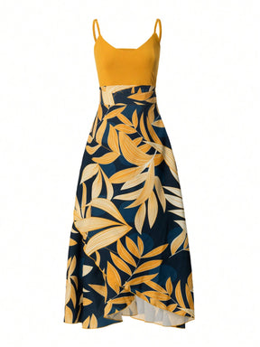 Vestido Longo Boho: Estampa Tropical
