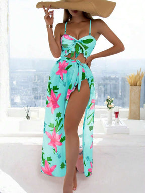 Biquíni Floral 3 Peças - A essência atual do verão