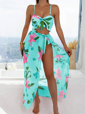 Biquíni Floral 3 Peças - A essência atual do verão