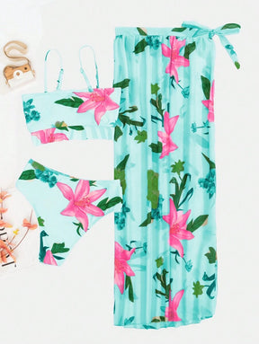 Biquíni Floral 3 Peças - A essência atual do verão
