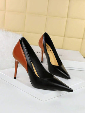 Scarpin de salto alto simples - Moda europeia e americana