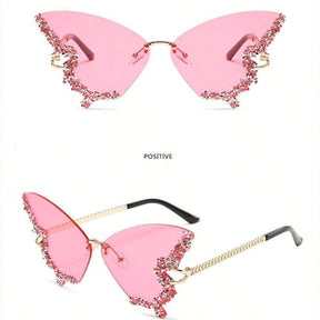 Óculos feminino Butterfly Vision – Elegância e Originalidade para Mulheres Apaixonadas por Estilo