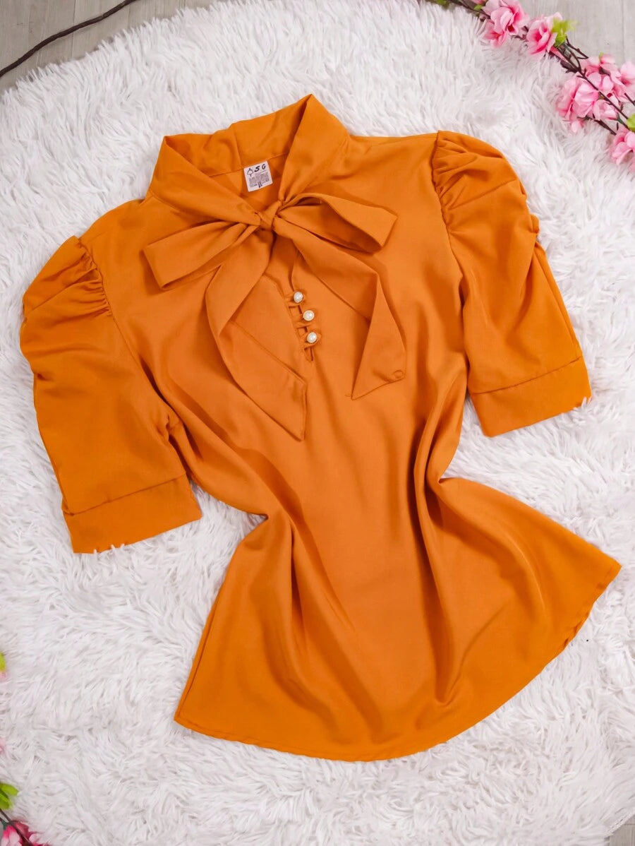 Blusa Feminina Social Manga Bufante