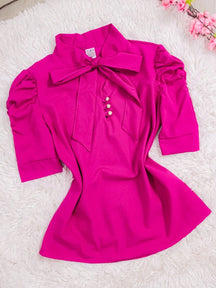 Blusa Feminina Social Manga Bufante
