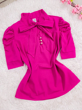 Blusa Feminina Social Manga Bufante