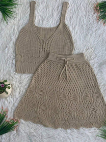 Conjunto em Crochê Frescor – Seu Look Perfeito para o Verão! ☀️