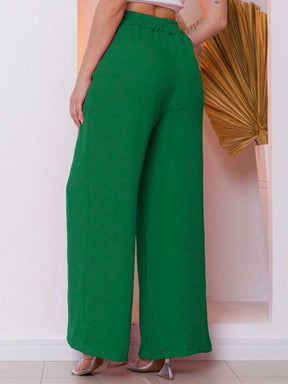 Calça Pantalona Cintura Alta – 12 Cores e Conforto