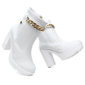 Coturno Feminino Cano Baixo – Salto 11cm e Conforto