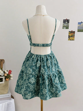 Vestido Curto com Decote em V – 9 Estampas e Cores
