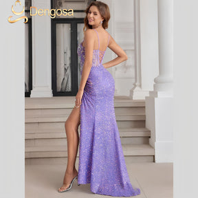 Vestido de Gala Luxuoso – 13 Cores Brilhantes!