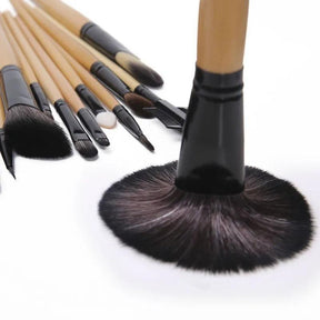 Kit 32 pincéis de maquiagem profissional + Bolsa de brinde