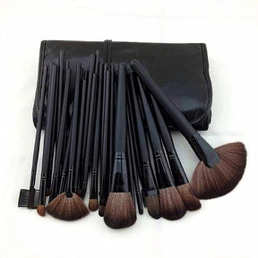 Kit 32 pincéis de maquiagem profissional + Bolsa de brinde
