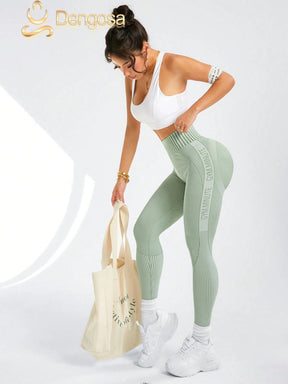 Calça Legging Feminina Sem Costura - Verde Oliva, 3 Tamanhos