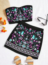Conjunto Indiano Feminino – Bordado Floral em 2 Cores!