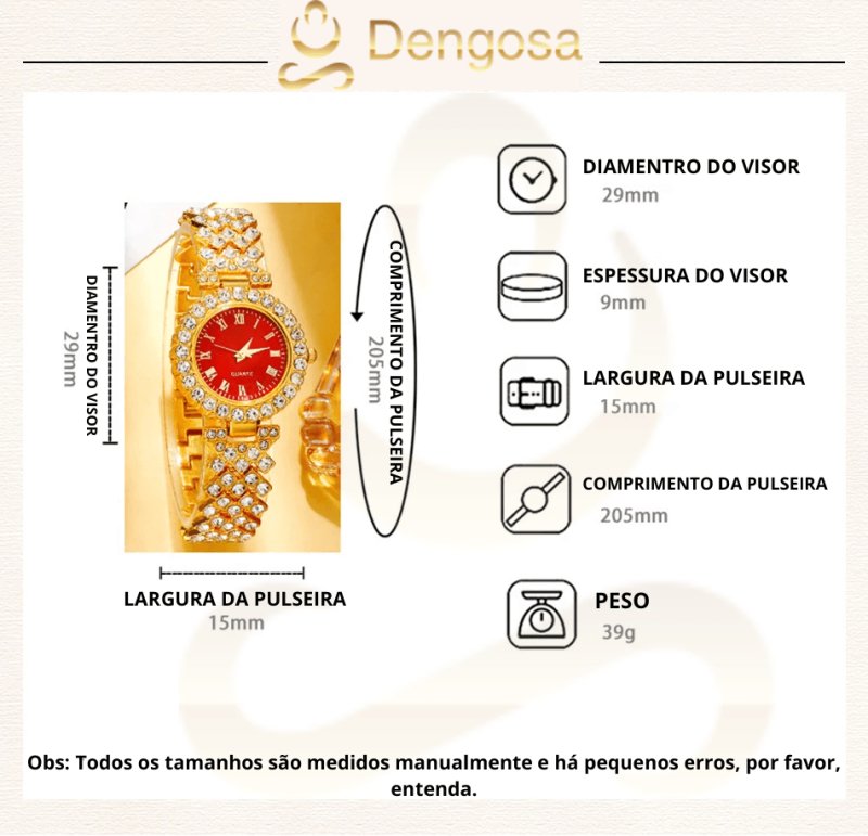 Conjunto Dourado Divino - Luxo e Elegância em Cada Detalhe! [4 PEÇAS] 💎✨