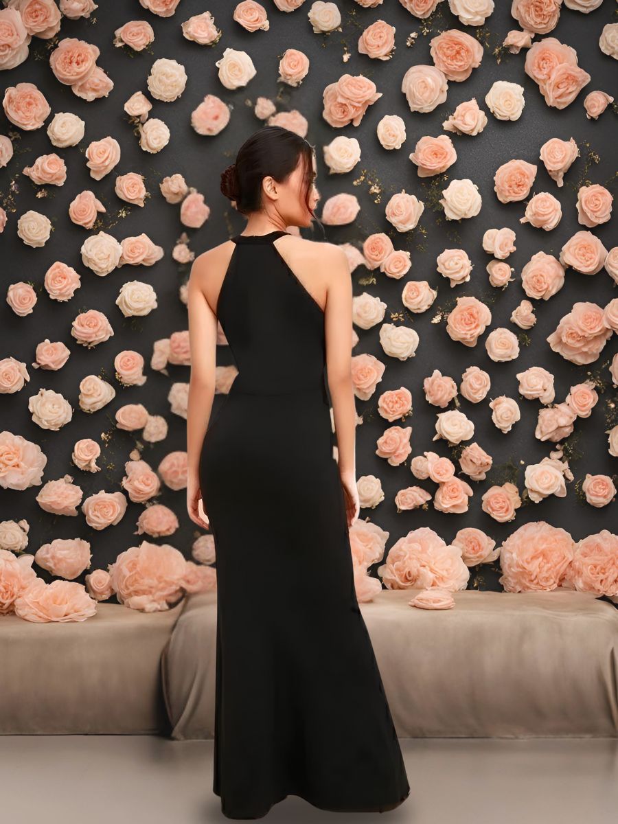 Vestido social elegante