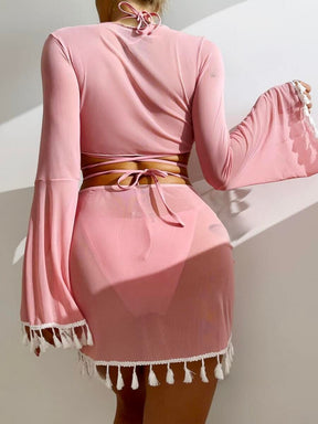 Conjunto Completo de Biquíni 4 em 1: O Look de Praia Perfeito