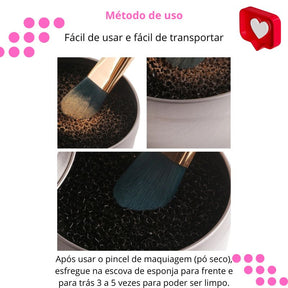 Esponja Limpeza Express para Pincéis: Cuide da Sua Beleza, Cuide dos Seus Pincéis! ✨