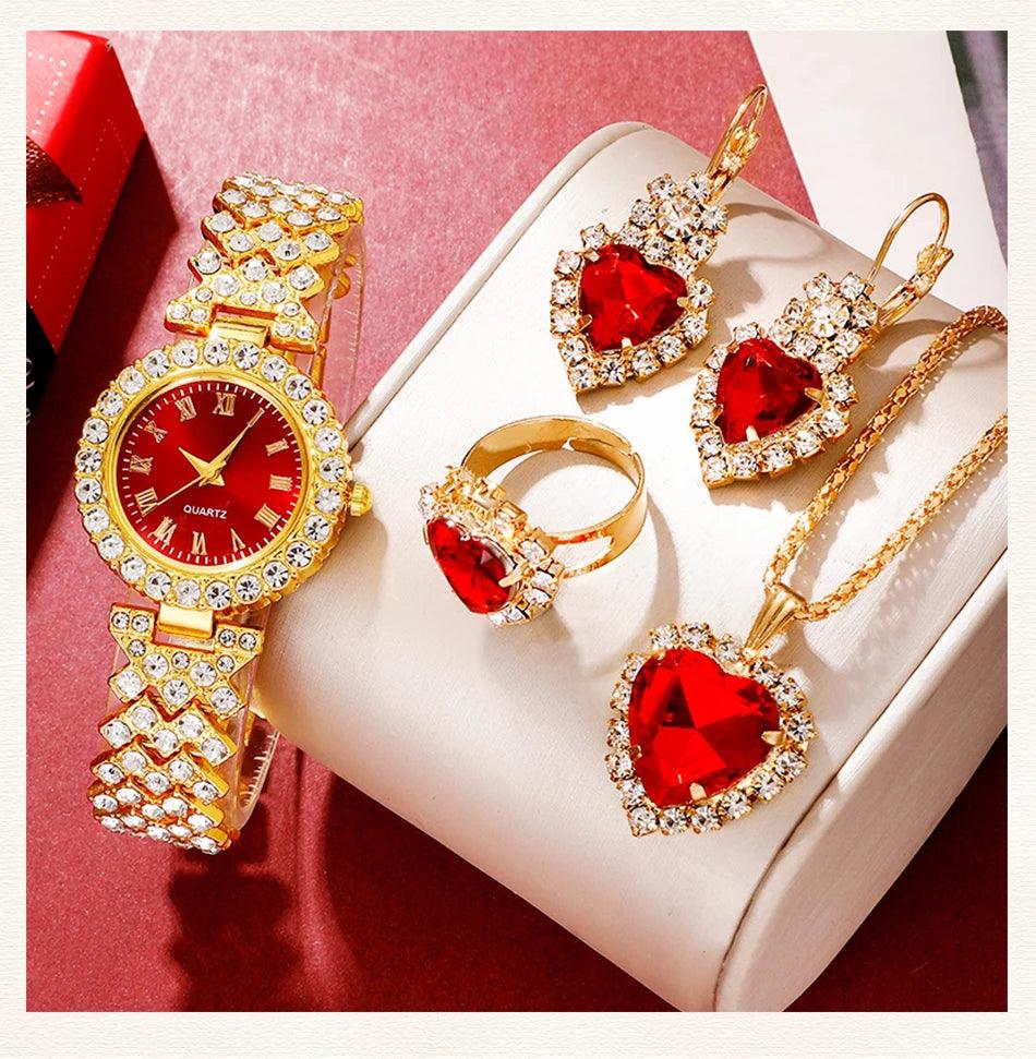 Conjunto Dourado Divino - Luxo e Elegância em Cada Detalhe! [4 PEÇAS] 💎✨