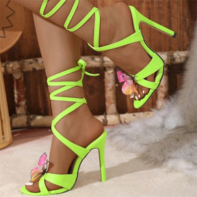 Sapato Salto Alto Sexy Green
