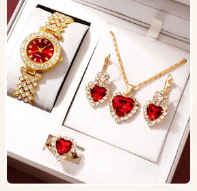 Conjunto Dourado Divino - Luxo e Elegância em Cada Detalhe! [4 PEÇAS] 💎✨