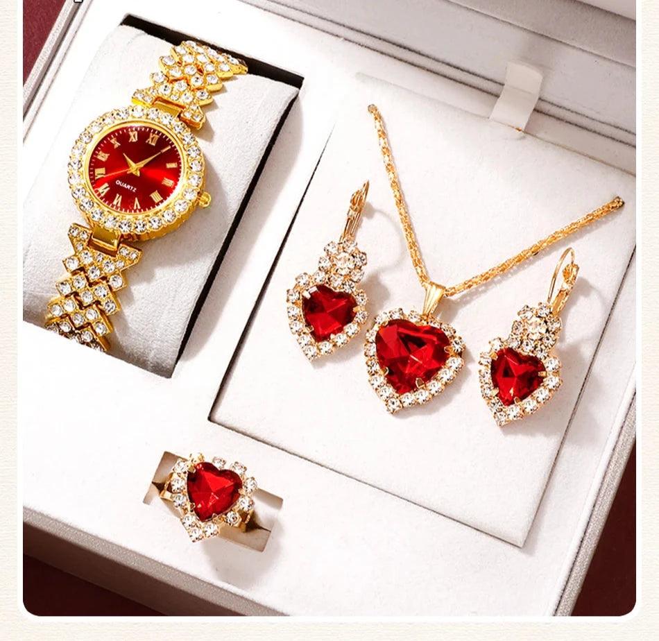 Conjunto Dourado Divino - Luxo e Elegância em Cada Detalhe! [4 PEÇAS] 💎✨