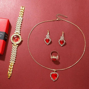 Conjunto Dourado Divino - Luxo e Elegância em Cada Detalhe! [4 PEÇAS] 💎✨