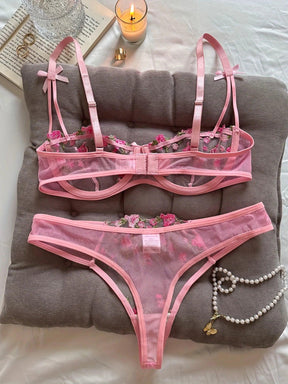 Conjunto Sedução Floral 🌹 - Para Despertar Sua Sensualidade! 🔥