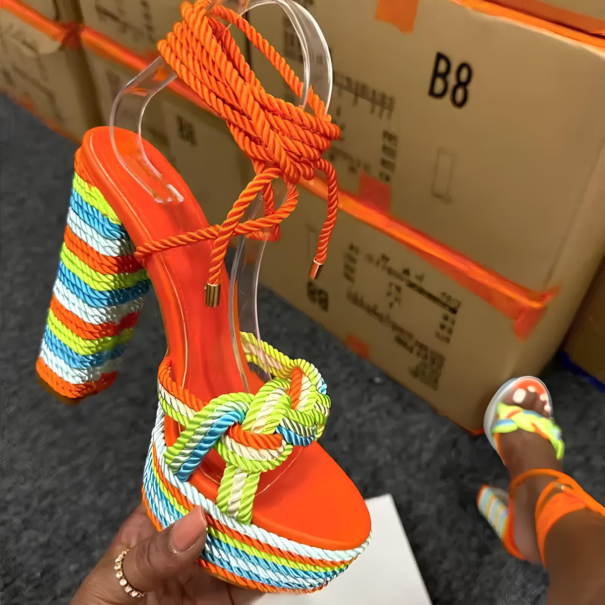 Sandália Plataforma Exclusiva – Estilo Europeu e Conforto em 12CM