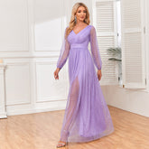 Vestido Encantada – Violeta Brilhante ✨