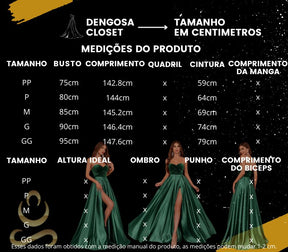 Vestido Longo Satin Grace - O Vestido que Eleva Sua Elegância a outro nível